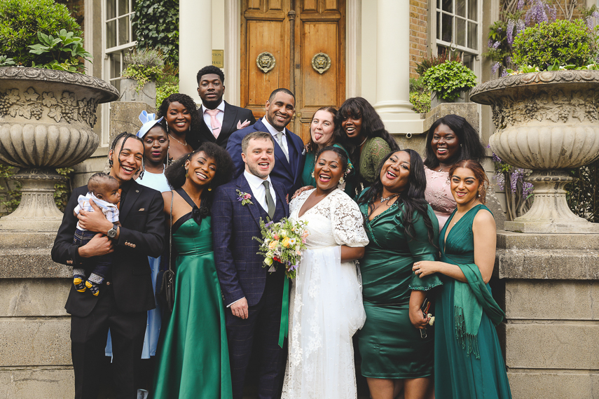 Fun and natural Hampton Court House London Wedding Photography